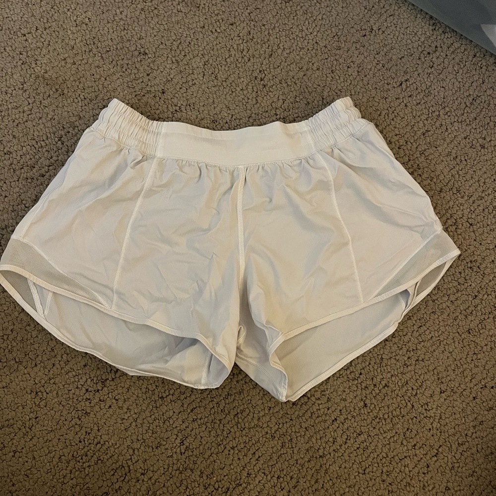 Lululemon Hotty Hot White Women's Athletic Shorts